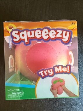 Squeezy Peach Stress Ball Toy - Sunny Days